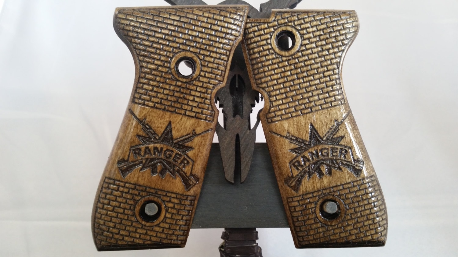 United States Army Rangers Engraved Beretta M992fs Grips