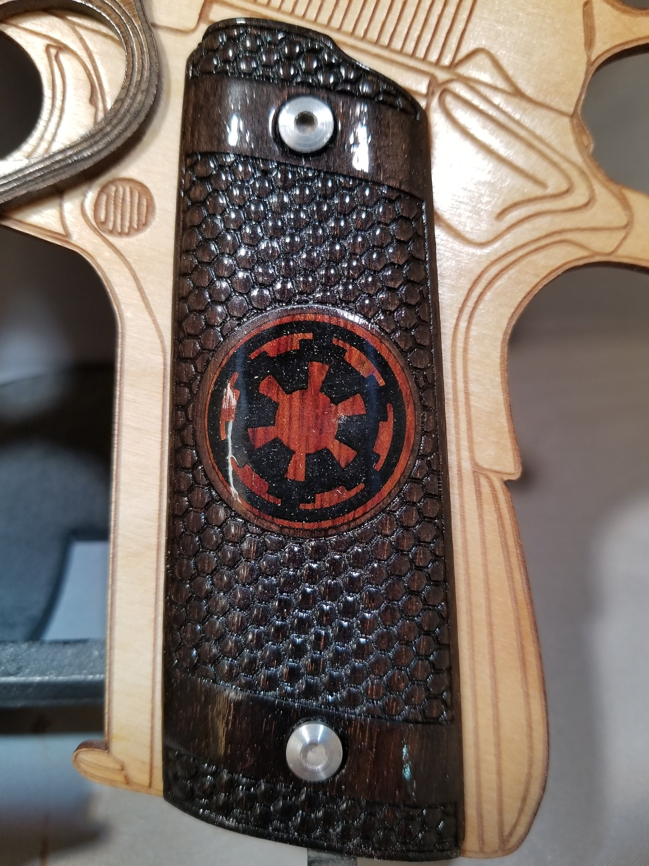 Can A Gun Grip Be Inlaid With Stone - qm542d7