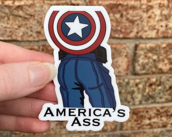 Captain America/'s Ass Iron on Patch