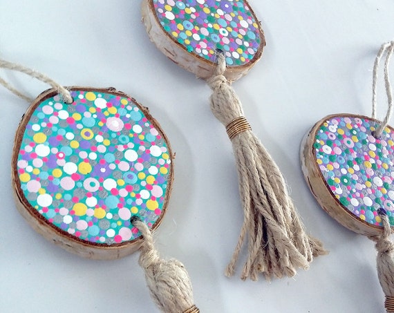Colorful Polka Dot Wall Tassel