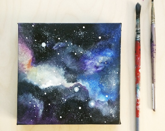 Galaxy Painting || Galaxy Art || Cosmic Wall Art || Space Painting || Celestial Decor || Cosmic Decor
