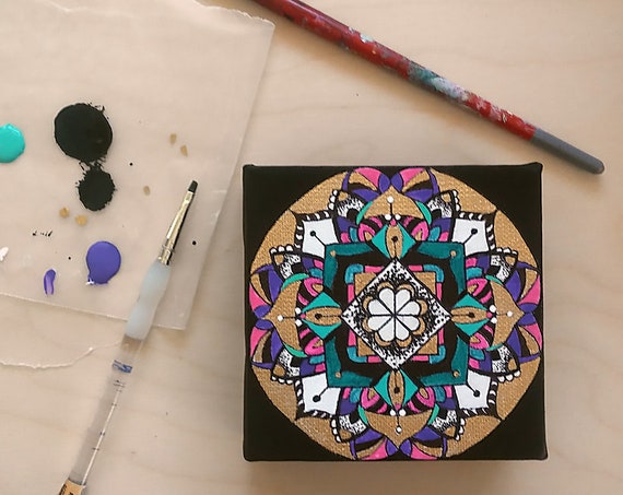 Mandala Art || Sacred Geometry Art || Mandala Wall Art || Mandala Painting || Sacred Circle || Zen Decor || Boho Decor || Mandala Decor