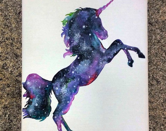 Custom Cosmic Unicorn Painting