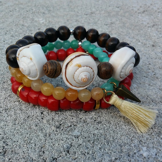 Soul Stack - DRIFT || 3 Pc Beaded Bracelet Stack