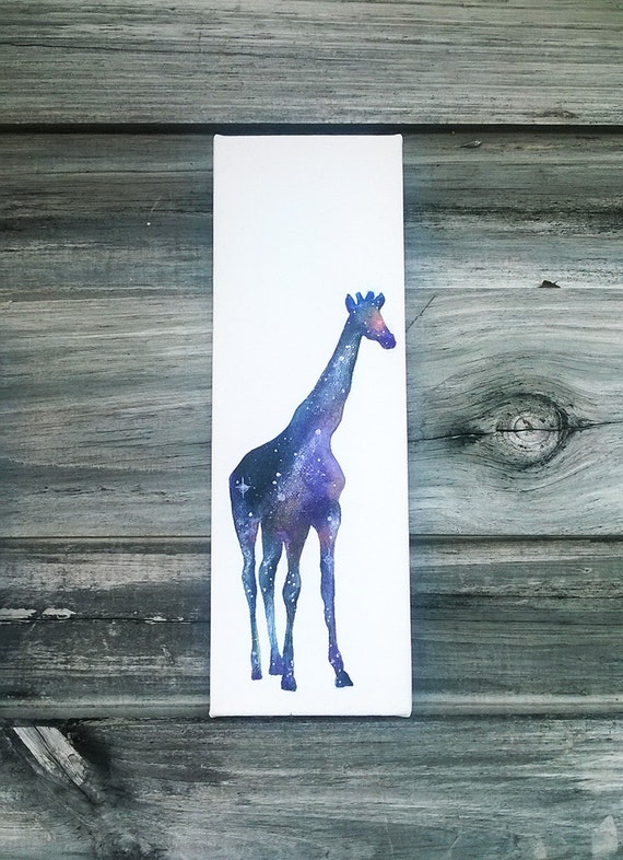 Custom Cosmic Giraffe Painting