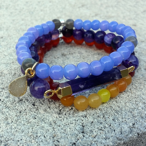 Soul Stack - DAYBREAK || 3pc Beaded Bracelet Stack