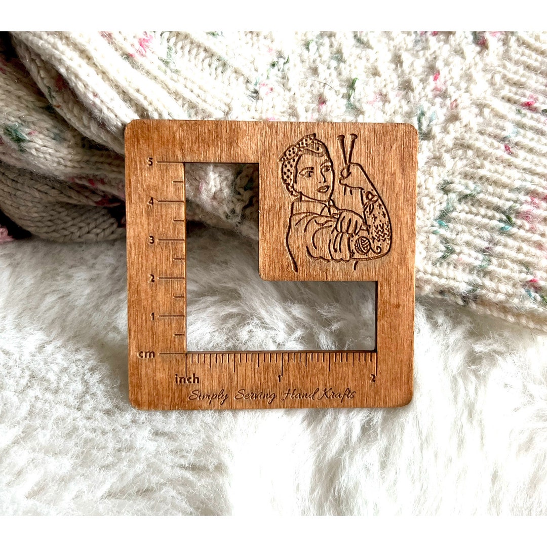 ROSIE KNITTER 2 Inch Gauge Ruler Knitting Gauge Tool Corner Etsy