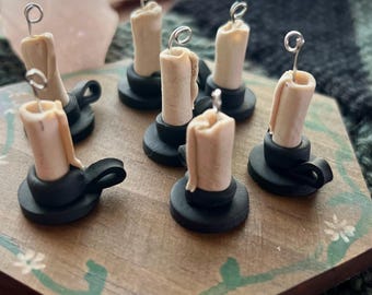 Candelabro goteante; Colección macabra; Marcador de puntos de bruja de Halloween; Accesorios de tejido; Registro de progreso