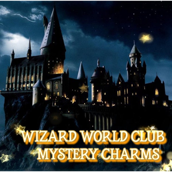 MAY 3-pc wizard world CLUB fantasy Mystery Charm Set PREORDER fandom food kawaii polymer clay charm; knitting stitch marker; crochet