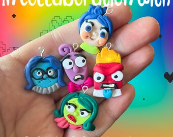 PREORDER emotion characters oakwood knits collab knitting crochet Progress Keeper; food kawaii charm; stitch marker; Polymer clay