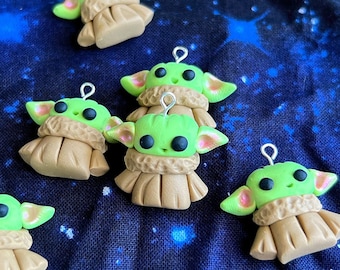 PREORDER Space star baby alien warrior classic storybook knitting crochet Progress Keeper; food kawaii charm; stitch marker; Polymer clay