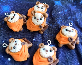 PREORDER Space star teddy bear warrior classic storybook knitting crochet Progress Keeper; food kawaii charm; stitch marker; Polymer clay