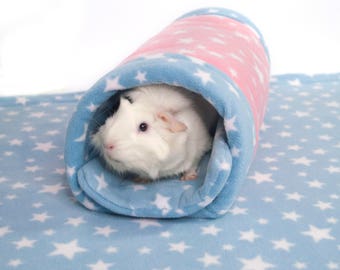 Meerschweinchen kleine Tier Fleece Accessoire BESCHNUPPERN TUNNEL Rohr Bett gemütlich
