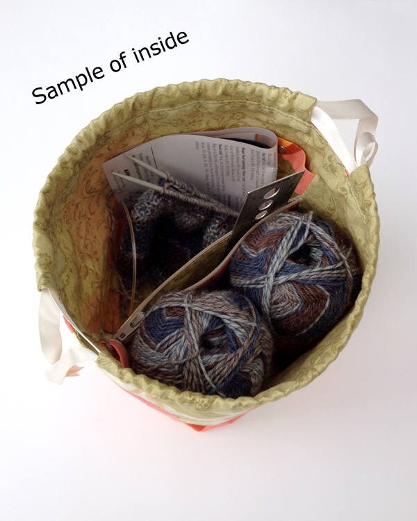 Sock Knitting Bag in Knitting Raccoons Print Two at a Time Etsy