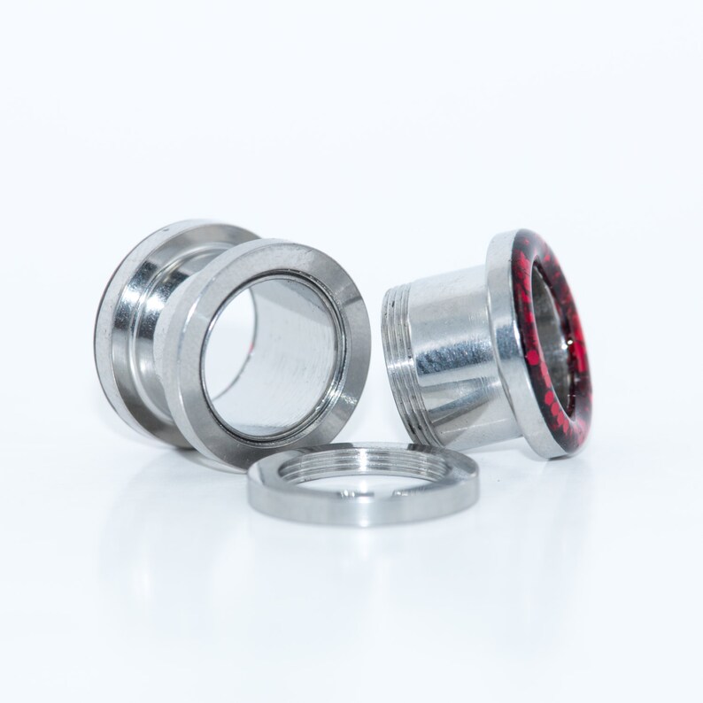 Sparkle Red Plugs / Glitter Tunnels / 8g 6g 4g 2g 0g 00g Etsy