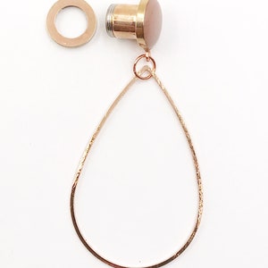 Blush Nude Gloss Teardrop Dangle Plugs / 16g 10g 8g 6g 4g - Etsy