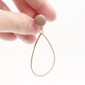 Blush Nude Gloss Teardrop Dangle Plugs / 16g 10g 8g 6g 4g - Etsy Canada