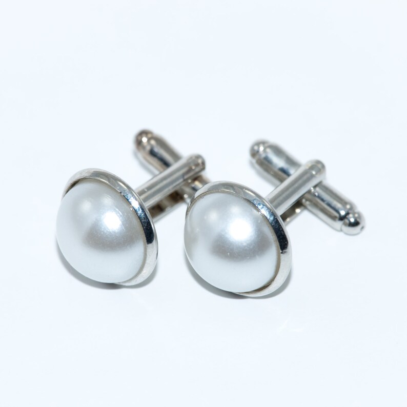 Pearl Cufflinks / Ivory or White / Men's Accessories / Etsy