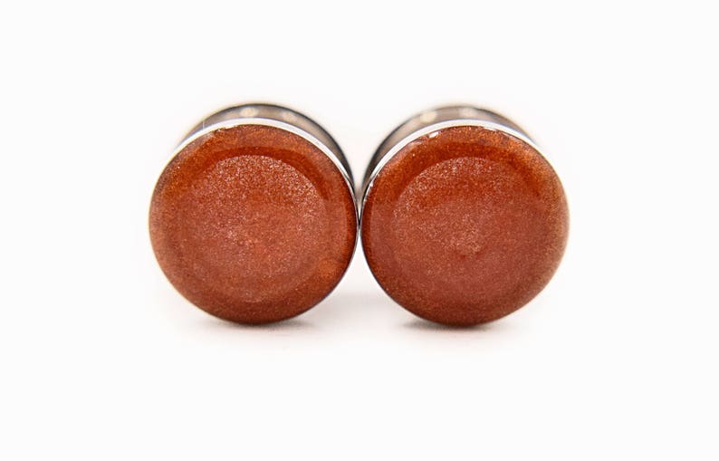 0g 1116 12 Copper Sparkle Plugs 16g 34 8g 00g 1 inch Handmade Ear Gauges Bridesmaid 916 4g 2g 78 6g 716 58 10g