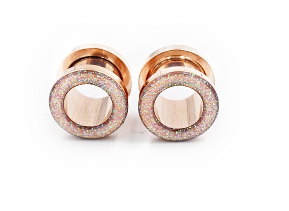 8g Handmade Iridescent Triangle Glitter Plugs 1 inch 3//4in 00g 7//16in 5//8in 9//16in 0g 1//2in 11//16in 7//8in 4g 6g 2g