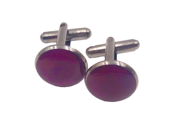 Eggplant Cufflinks