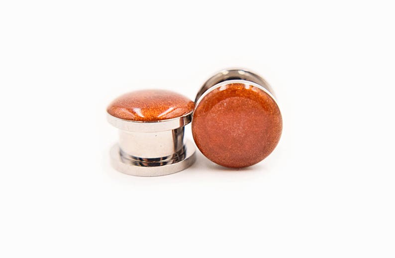 0g 1116 12 Copper Sparkle Plugs 16g 34 8g 00g 1 inch Handmade Ear Gauges Bridesmaid 916 4g 2g 78 6g 716 58 10g