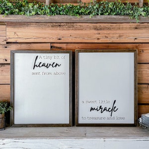 Nursery Decor | Set of Signs Wall Art | Nursery Wall Art | Nursery Sign | Set of Signs for Nursery | Baby Room Decor | Baby Room Sign