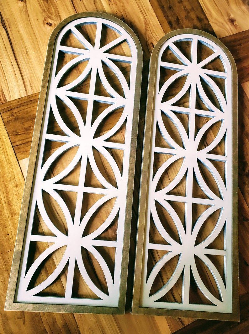 Set of Church Window Wall Decor Farmhouse Window Wooden | Etsy