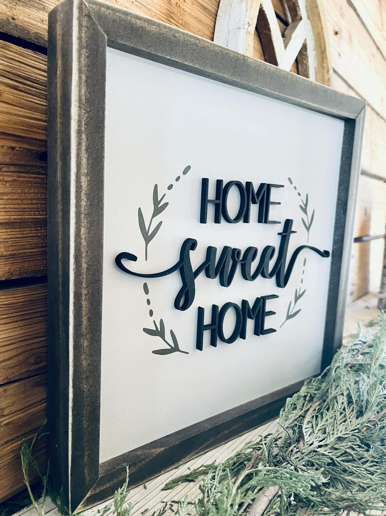Home Sweet Home Sign – La Belle Vie Home Decor