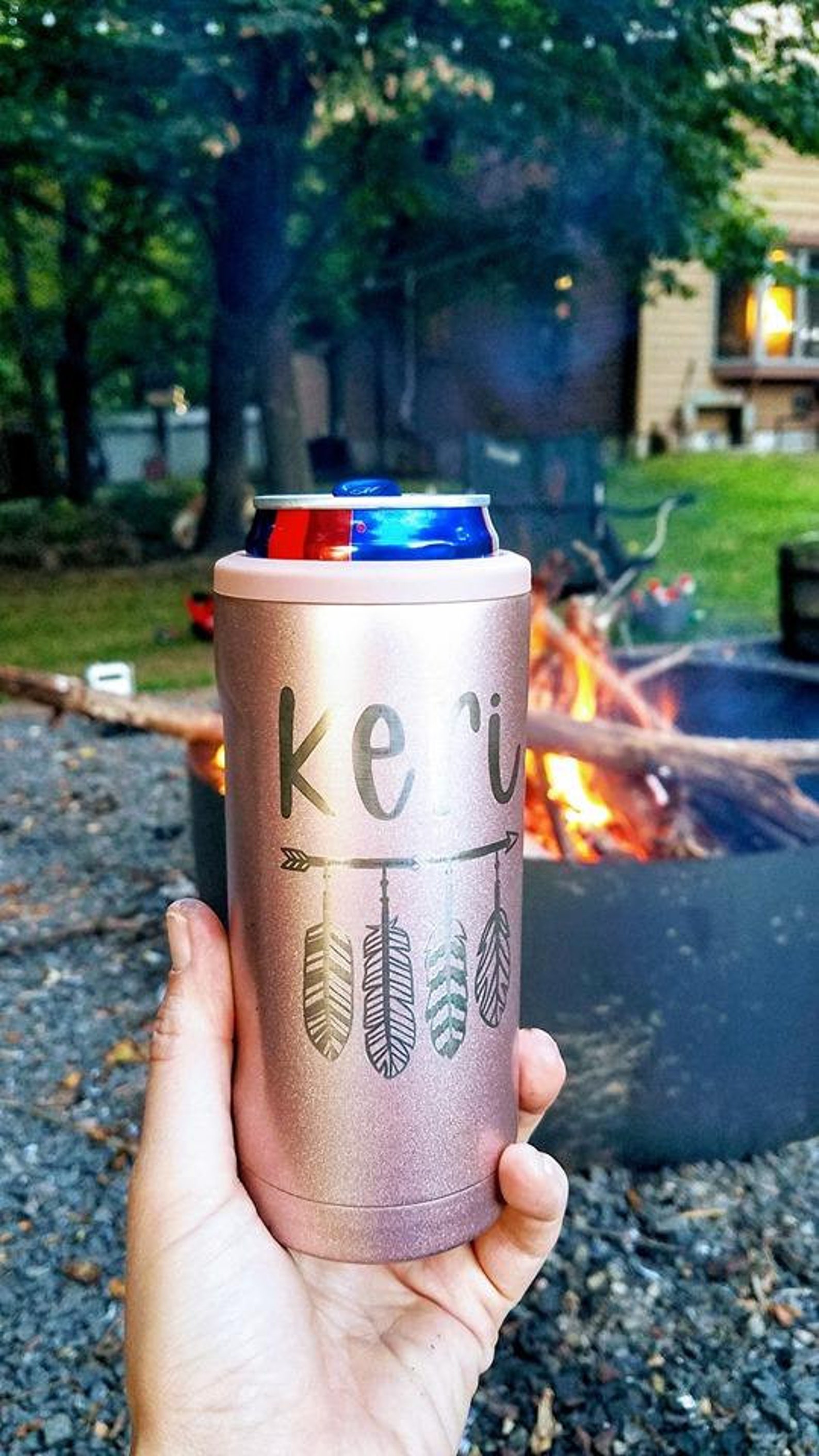 Personalized Engraved Slim Can Insulated Canister Brumate Etsy