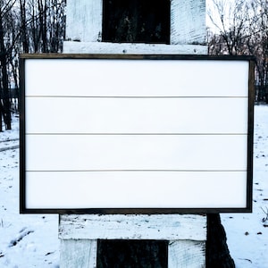 Framed Shiplap DIY Sign | Blank Shiplap Sign | DIY Home Decor | Blank Framed Sign | DIY Farmhouse Home Decor | Blank Wooden Sign