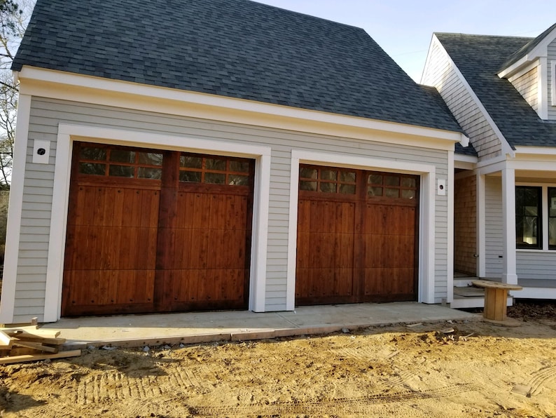 Customizable Cedar Garage Door Etsy