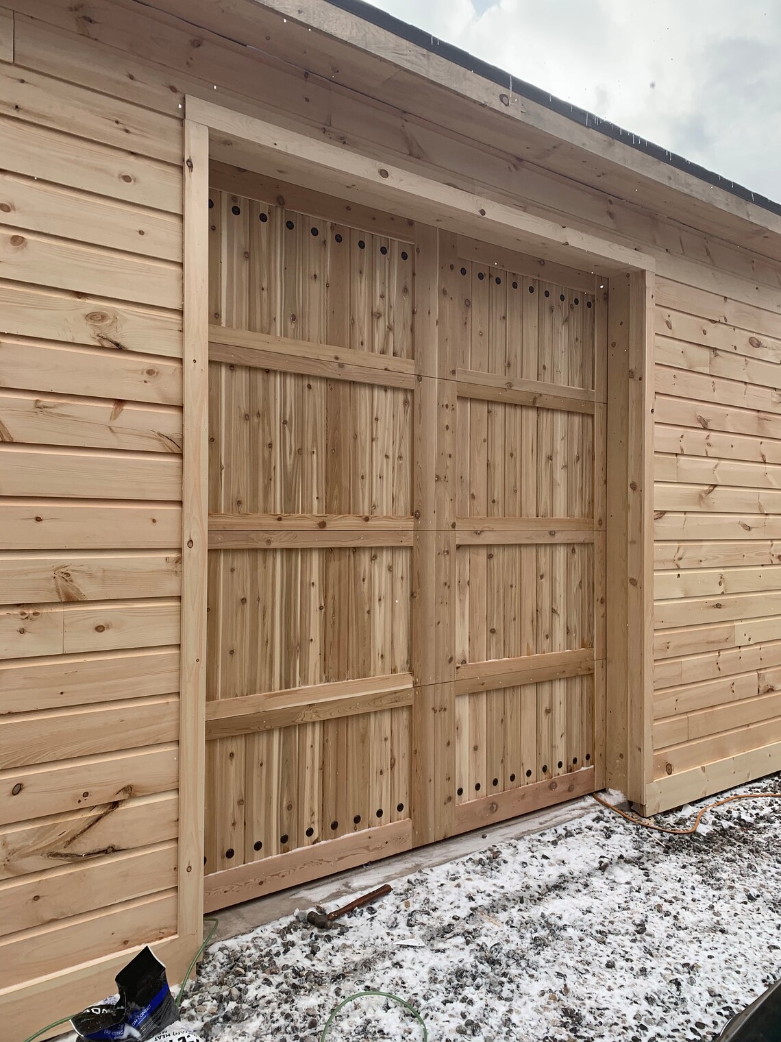 Beautiful Wooden Cedar Garage Doors Etsy