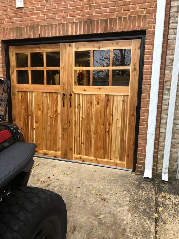 How to build a wood garage door