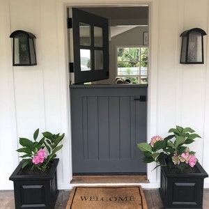 Solid Alder Wood Dutch Entry doors with custom sizes, colors, & designs