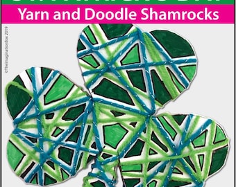 Shamrock Doodle Art: St. Patrick's Day Craft Activity (Instant Download)