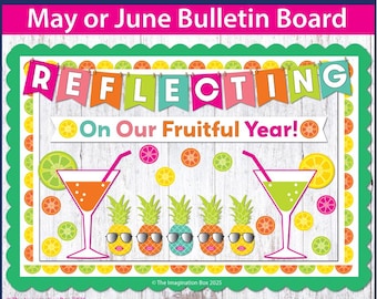 Prikbordkit eindejaar: klasdecor met thema fruit
