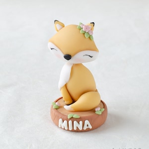 Fox Cake Topper, Woodland Animal Cake Topper, Fox Decor