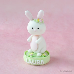 Coniglietta Cake Topper, Decorazione Coniglio