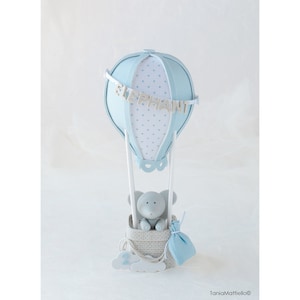 Elefante in Mongolfiera Cake Topper