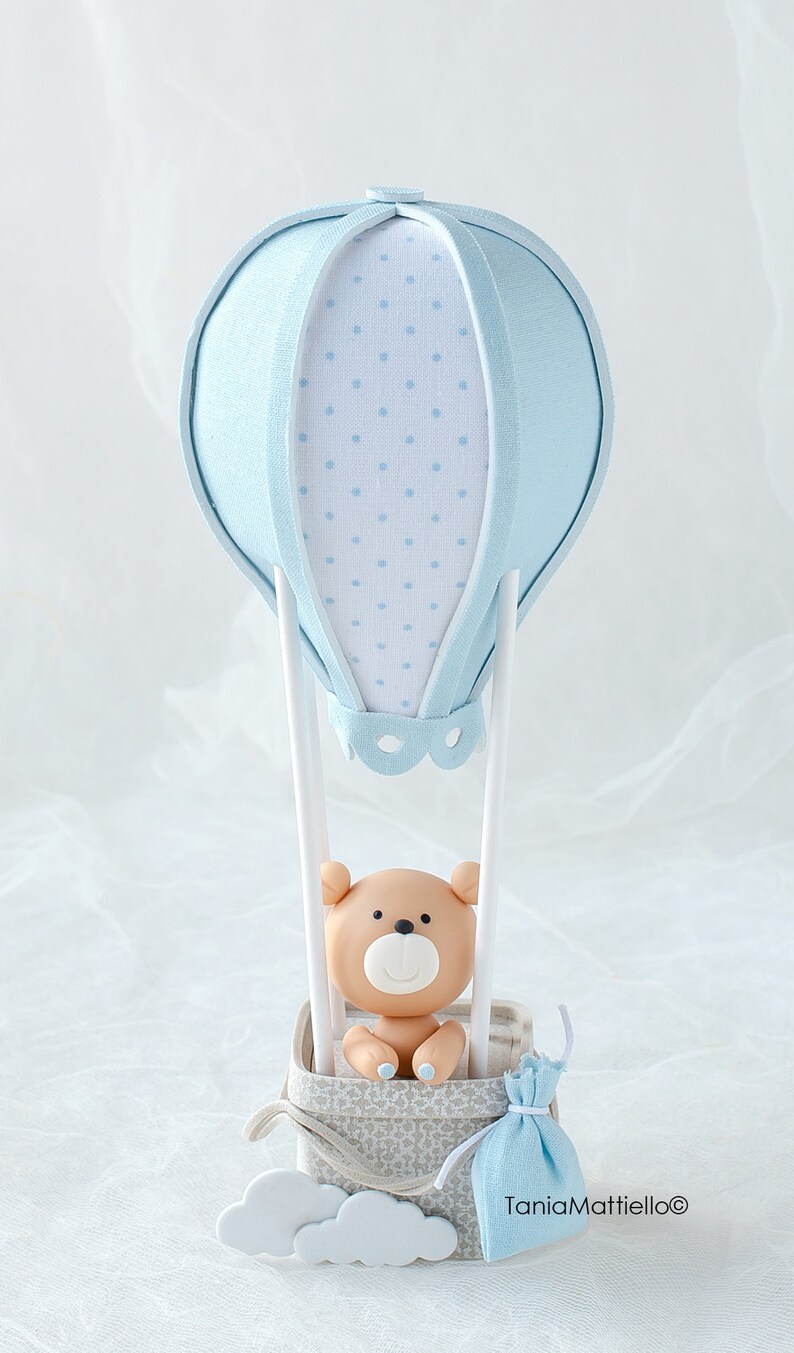Bear in Hot Air Balloon Cake Topper Etsy