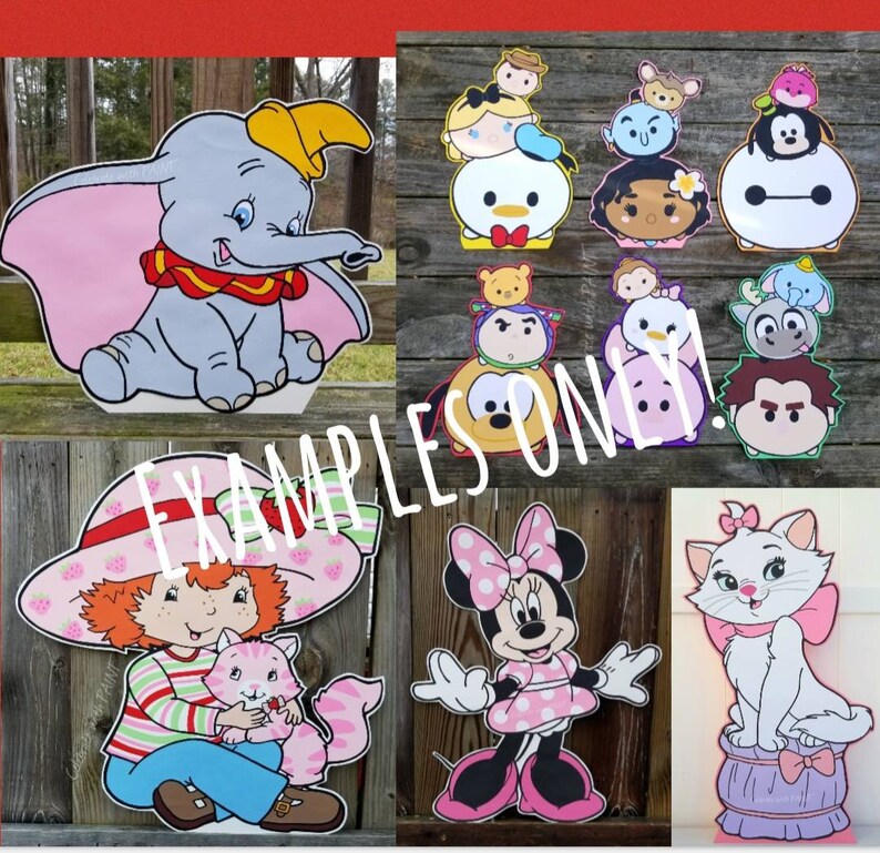 22 Handpainted 2 Piece Paper Poster Board Any Character Etsy
