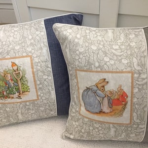 Personalisierte Beatrix Potter Peter Hase Kissenhülle