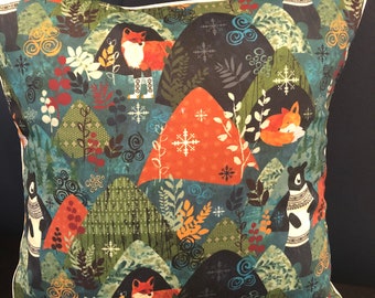 Woodland Animal pillow cover