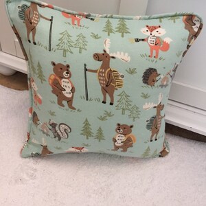 Woodland Animals Pillow Cover