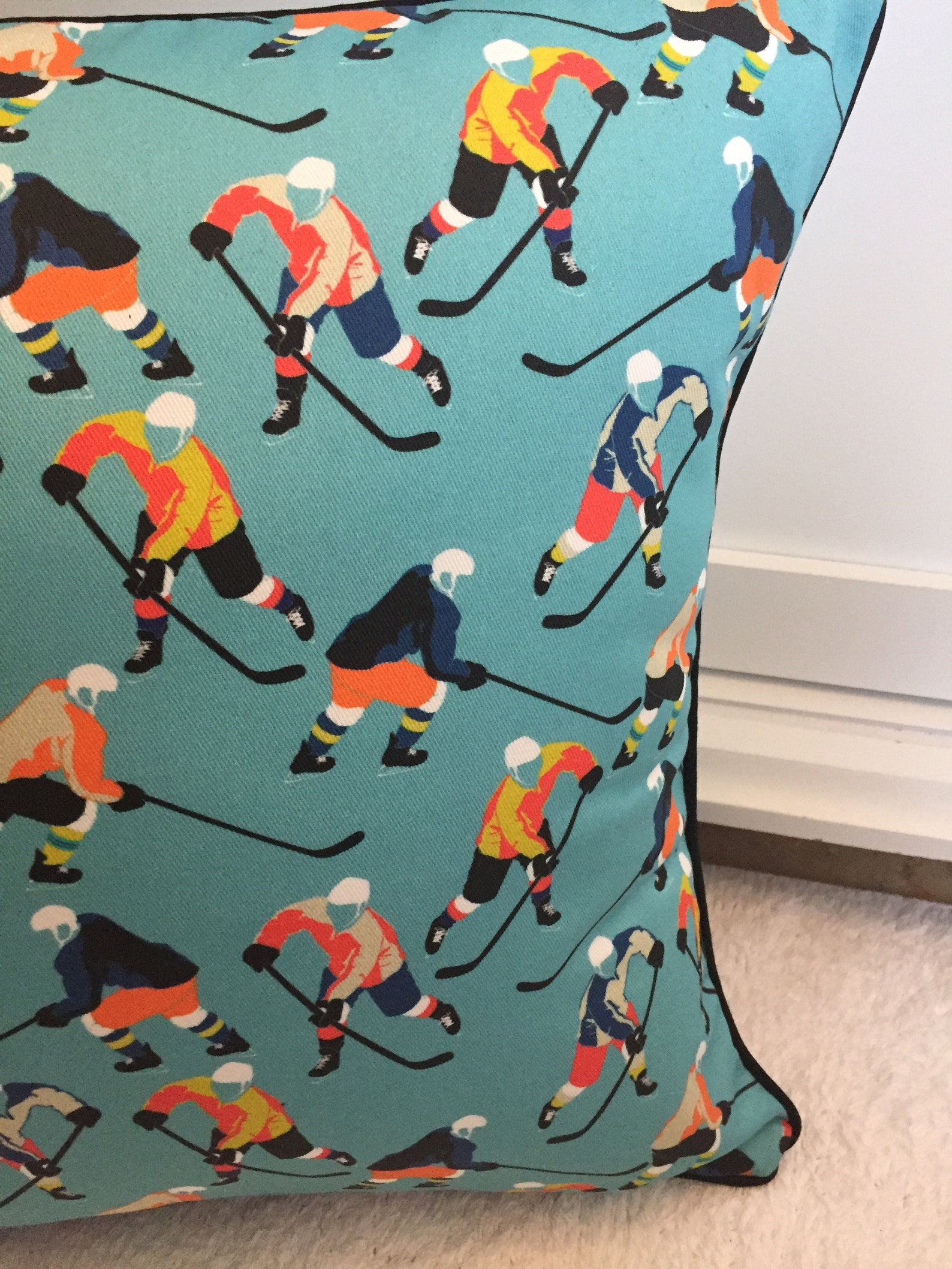 Ice Hockey pillow cover Etsy