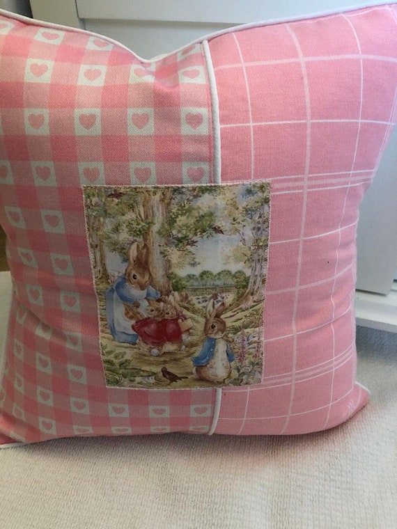 Throw Pillow Traditional Design 16X16 Beatrix Potter Cushion 