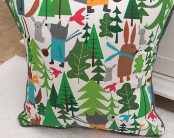 Woodland Animal pillow cover