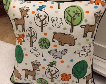 Woodland Animal pillow cover