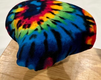 Saturated Tie Dye Fleece Bicycle Seat Cover -Cruiser